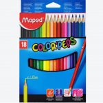 Ξυλομπογιές Maped τριγωνικά 18τεμ. 183218