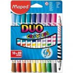 Maped Μαρκαδόροι Ζωγραφικής Color Peps Duo 10 Τεμάχια