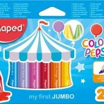 Maped Κηρομπογιές Colors Peps Wax Jumbo 12 Τεμάχια