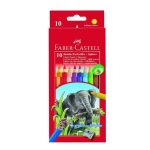 FaberCastell ξυλοχρώματα jumbo 10 χρωμάτων + ξύστρα