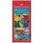 Νεροχρώματα Faber Castell 190013 με πινέλο 12χρωμ.