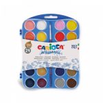 CARIOCA Acquarell Νερομπογιές 24 Χρωμάτων Με 2 Πινέλα C42401