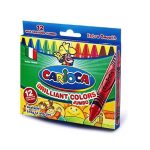 Κηρομπογιές Carioca Extra Smooth 12τεμ. 12mm