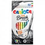 Μαρκαδόροι Carioca super brush 10τεμ. 42937