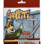 Fibracolor 580G08S μαρκαδόροι 8col 4,5 mm στρογγυλό "Graffiti Gel Marker"