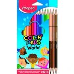 Ξυλομπογιες Color' Peps X 12 + 3 Duo Γήινα Χρώματα