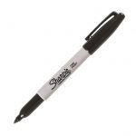 Μαρκαδόρος Sharpie fine permanent Μαύρο 1mm