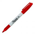 Μαρκαδόρος Sharpie fine permanent κόκκινο 1mm