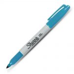 Μαρκαδόρος Sharpie fine permanent γαλάζιο 1mm