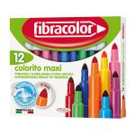 Μαρκαδόροι FIBRA Χονδρής Γραφής Colorito 6mm 12χρωμ. 630sw012sc