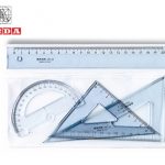 Σετ Γεωμετρικά Όργανα, 20cm, Διάφανα, Arda