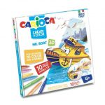 ΣΕΤ ΖΩΓΡΑΦΙΚΗΣ CARIOCA ΧΑΡΤΟΚΟΠΤΙΚΗ  CREATE AND COLOR Mr BOAT