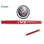 PILOT ΣΤΥΛΟ ΜΑΡΚΑΔΟΡΟΣ ΜΕ ΑΜΠΟΥΛΑ V-5 0.5mm BEGREEN ΚΟΚΚΙΝΟΣ