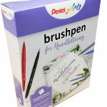 Μαρκαδόρος Καλλιγραφίας Brush Sign Pen Pentel ΜΑΥΡΟ ΚΟΚΚΙΝΟ ΓΚΡΙ ΜΠΛΕ SES15-4