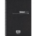 Τετράδιο Σπιράλ Α4 2 Θεμάτων Select Black