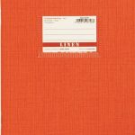 Τετράδιο Καρφίτσα. Linen 50φ Πορτοκαλί