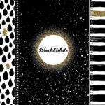 Τετράδιο Σπιράλ Ριγέ Black And White Gold 2 Θέματα 70 Φύλλα Α4 (3 Σχέδια) 01.31.275
