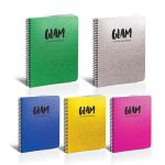 Glam τετραδιο μονο σπιραλ με glitter β5 (17x25) 2θ 70φ