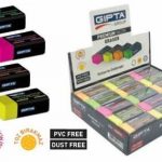 Σβήστρα NEON 40x16mm (8χρώματα) PVC-DUST FREE