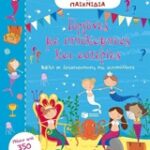 Βιβλία με αυτοκόλλητα γοργόνες με ιπποκόμους και ιστορίες πάνω από 350 αυτοκόλλητα. βιβλίο με δραστηριότητες και αυτοκόλλητα