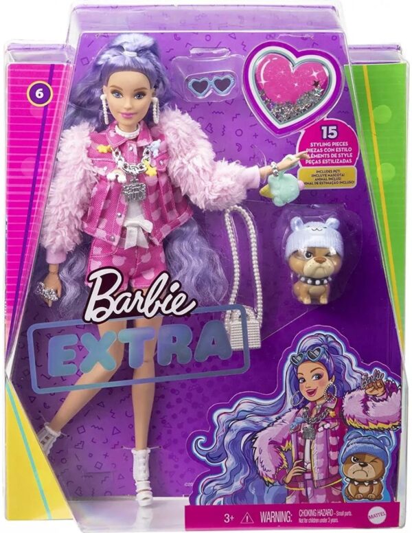 barbie extra doll with purple hair