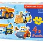 Castorland (B 005024) – “Αστείες Μηχανές Κατασκευών” – παζλ 3 4 6 9 τεμαχίων