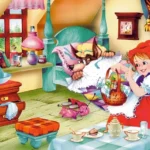 Castorland (B 06502) – “Η Κοκκινοσκουφίτσα” – παζλ 60 τεμαχίων