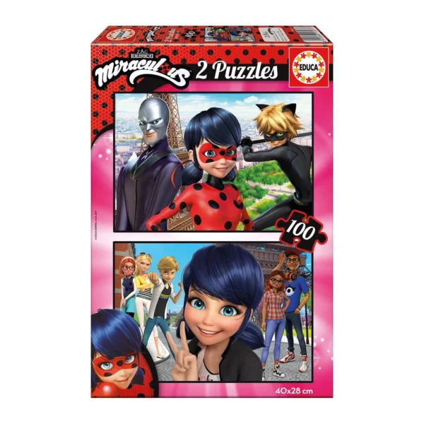 EDUCA Miraculous Ladybug Παζλ 2X100 Τμχ 17277