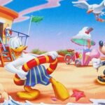 Mickey Mouse on the Beach