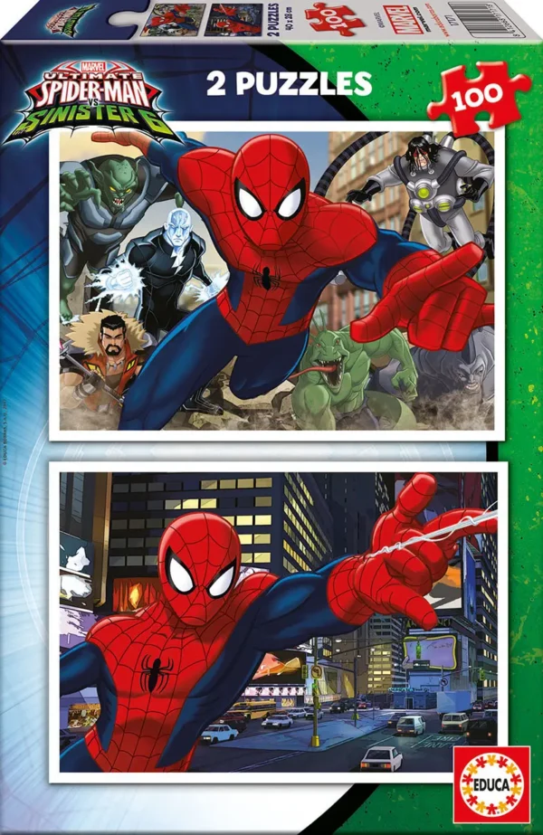 Puzzle 2x100 Spiderman, 100 κομμάτια