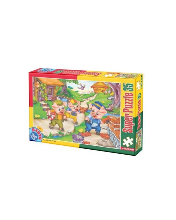 Puzzle 35 Τμχ. Τρια Μικρά Γουρουνάκια D Toys