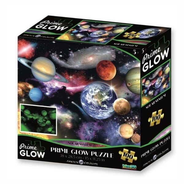 Παζλ 100τμχ Glow in the Dark Ηλιακό Σύστημα