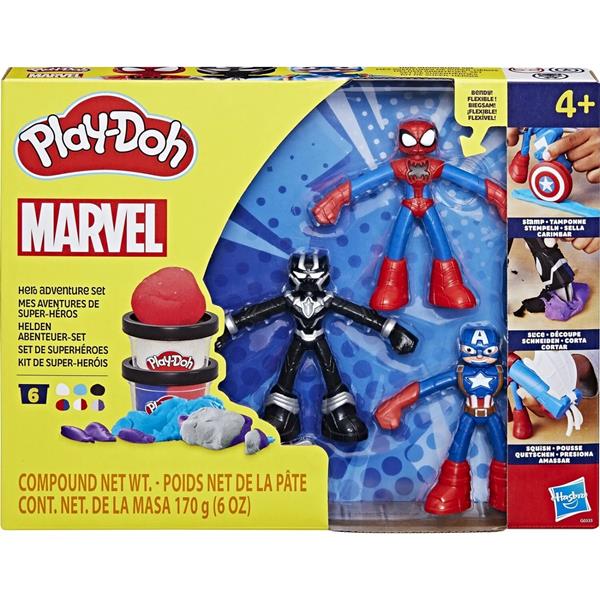 5010996257611 hasbro play doh marvel spiderman launch and suce battle