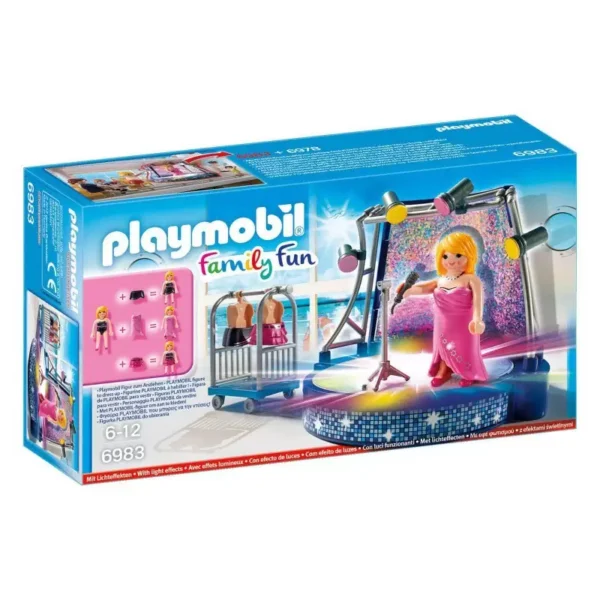 4008789069832 Playmobil Τραγουδίστρια Σε Disco Stage 6983