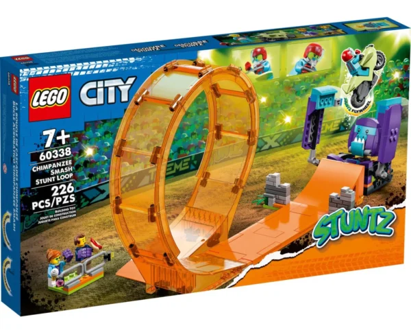 5702017162072 LEGO City Ακροβατικό Λουπ Καταστροφικός Χιμπαντζής 60338