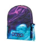 Polo Sakidios Platis Original Double Scarf SHAPES PURPLE CYAN 901202 8345