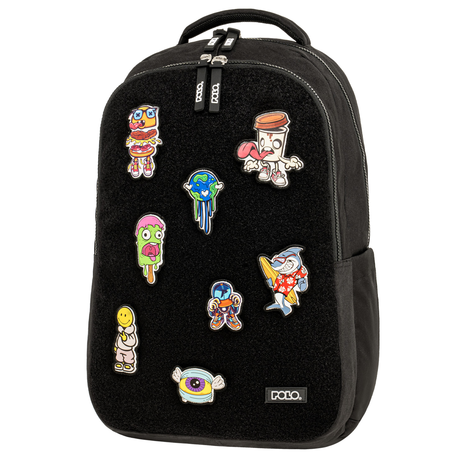POLO σακίδιο patches black - μαύρο 901079 2000