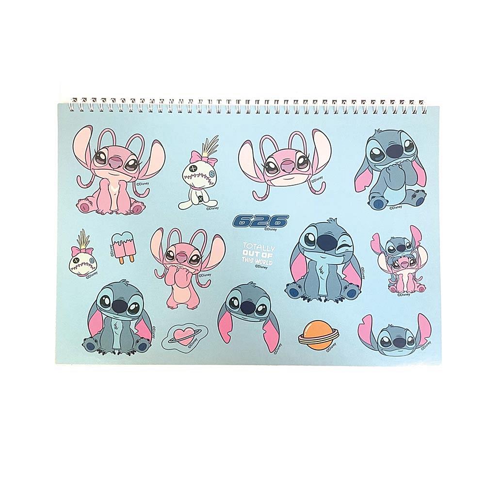 5204549179387 Μπλοκ Ζωγραφικής 40Φ Με Αυτοκόλλητα Stitch 342-03416 GIM - Image 1