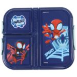 Δοχείο Φαγητού Πλαστικό 3 Χώρων 800ml Spiderman 557-03277 GIM