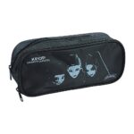 Κασετίνα Βαρελάκι Διπλή Black Huntrix 364-00144 GIM