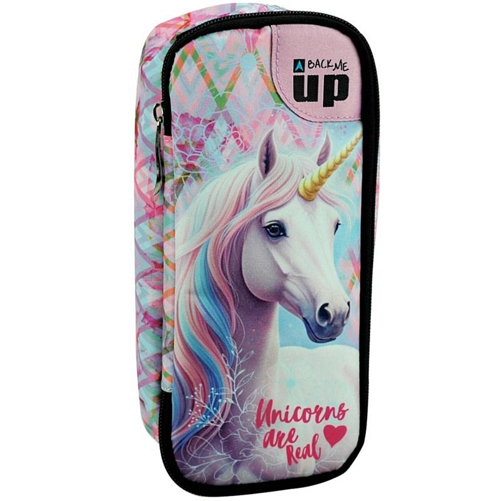 5204549198067 Back Me Up Κασετίνα Βαρελάκι Pastel Unicorn 357-41141 BMU - Image 1
