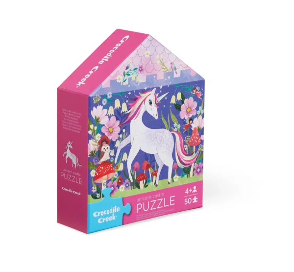 50-piece puzzle flat house unicorn