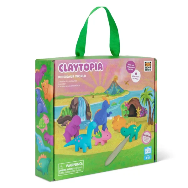 σετ δραστηριοτητων – claytopia dinosaur world