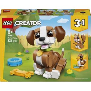 lego creator χαριτωμένα ζώα: παιχνιδιάρικο κουτάβι 31382