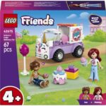 lego friends αυτοκίνητο-μονόκερος για παράδοση τούρτας 42675
