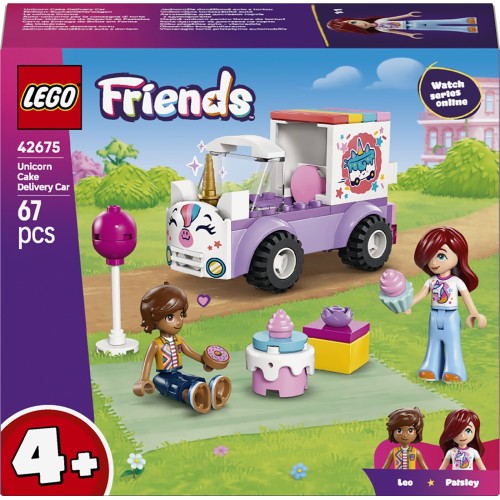 lego friends αυτοκίνητο-μονόκερος για παράδοση τούρτας 42675