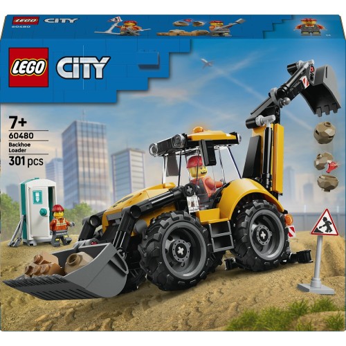 lego lego® city κίτρινος τροχοφόρος εκσκαφέας - παιχνίδι οικοδομής 60480 60480