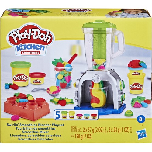 play-doh swirlin smoothies toy blender playset